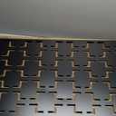 Decorative Outdoor Privacy Screen Panels, Metal Laser Cut Privacy Screen Decorative Patio Metal Fence for Outdoor Indoor Decor (Quadra)