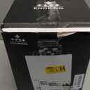 Enoking Universal Knife Block Holder with Plastic Lid, Acacia Wood Knife Block without Knives for Scissors, Sharpening Rod and Knives, Round Knife Storage Organizer Display