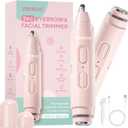 Eyebrow Razor 2 in 1 Rechargeable Razor for Women with Built-in LED Lights, Painless Hair Removal for Flawless Skin and Makeup