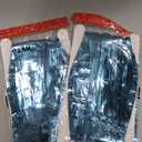2 Pack Light Blue Fringe Backdrop, 3.2x8.2ft Shining Foil Tinsel Curtains, Birthday Party Decorations Door Streamers for Halloween, Christmas, Wedding, Graduation, Holiday, Theme Events
