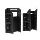 Fence & Deck Rite Stair Railing Hangers for 2x4 (1.5"x3.5") Wood Rails – Deck Stair Railing Hardware for 29-37° Inclines – UV-Protected, Weatherproof Fiberglass-Reinforced Black Polypropylene