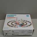 200 PCS Domino Train Toys Set with Stickers, Automatic Dominos Building and Stacking Creative Game, Electric Dominoes Stem Montessori Toys for Kids Autistic Boys Girls 2 3 4 Birthday Easter Gifts