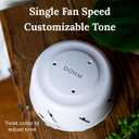 Yogasleep Dohm Uno White Noise Sound Machine, Real Fan Inside for Non-Looping White Noise, Sleep Aid, Office Privacy & Meditation for Adults & Baby, Registry Gift (White)