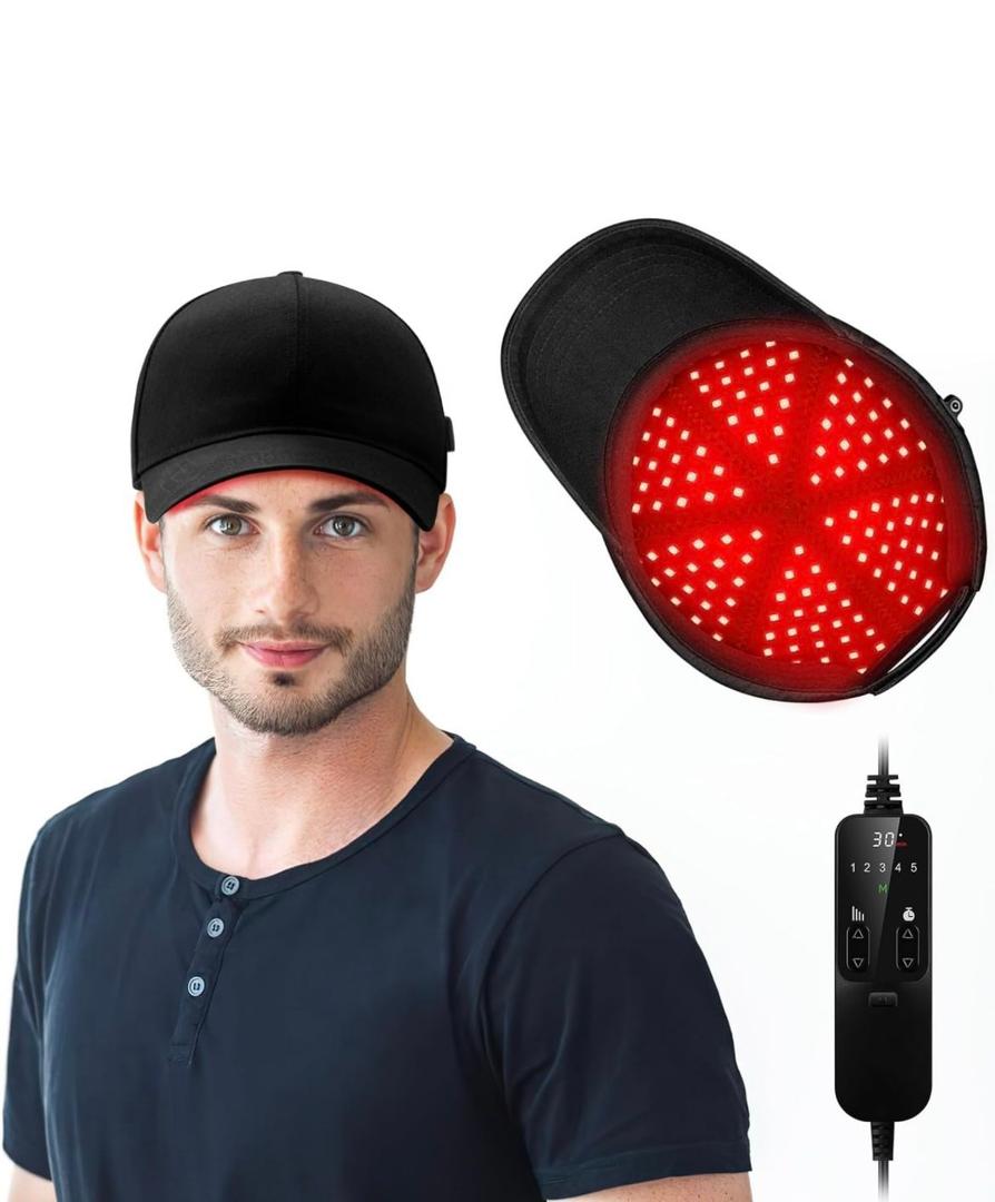 Red Light Cap,Red Light for Head LnfraredLight hat 630nm 850nm 940nm