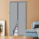 Magnetic Thermal Insulated Door Curtain, Fits Door Size 38" x 82", Durable Oxford Cloth&Thicken Polyester Fiber Fill, Efficient Temperature Control, Durable Construction, Soundproof and Windproof