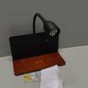 Bedside Wall Sconces with Wireless Charging Station & USB Charging, 3 Adjustable Color Temperatures LED Reading Lamp, 3000K Warm Ambient Lighting Wall Mounted Sconce for Bedroom, Plug-in or Hardwired (Black)