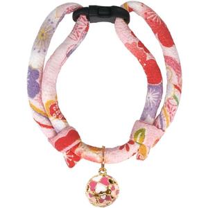 PetSoKoo Four-Leaf Clover Cat Collar with Bell Breakaway Buckle. Japanese Chirimen,Cute Kitten Collar for Girl Boy Cat (Standard (6-13 inch,16-32cm), Pink) PetSoKoo Four-Leaf Clover Cat Collar with Bell Breakaway Buckle. Japanese Chirimen,Cute Kitten Collar for Girl Boy Cat (Standard (6-13 inch,16-32cm), Pink)