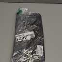 Car Visor Organizer, 14-Capacity CD Storage Case, Black, Non-woven Cloth & PU Leather, Collapsible, 12.5 x 6.1 x 0.4 inches (folded), Automotive Parts, Car Organizer (Style of Black White Line)