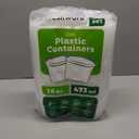 Freshware Food Storage Containers [50 Set] 16 oz Plastic Deli Containers with Lids, Slime, Soup, Meal Prep Containers | BPA Free | Stackable | Leakproof | Microwave/Dishwasher/Freezer Safe