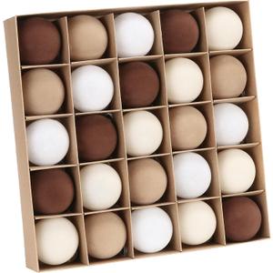 Sea Team 25-Pack Flocked Velvet Christmas Tree Ball Ornaments Set, Decorative Hanging Baubles, Shatterproof Plastic Decorations for Xmas Tree, Wreath, Garland, 60mm/2.36 Inches, Baking Time