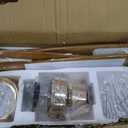 Modern Indoor Ceiling Fan with Light Remote Control,3 Solid Wood Blades,6 Speed DC Motor,22W Dual Color LED, Outdoor Ceiling Fan Chandelier for Living Room,Bedroom,Patio,Dining Room (Rose Gold 48inch)