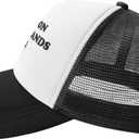 Put It On My Husbands Tab Hat Funny Trucker Hats Adjustable Classic Fishing Cap for Men and Women Black, One Size-Medium