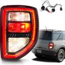 Tail Lights Compatible with 2021-2024 Ford Bronco Sport Taillight Rear Brake Lamp Taillight Rear Reverse Stop Brake Lamp Replacement for OEM#M1PZ13404A FO2801284 (Right Passenger Side)