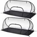 2 Set Pop up Mosquito Net Tent Camping Folding Bug Shelter 2 Person Cot, 80 × 35 × 31.5"