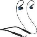 Joysico Wireless Earbuds for Kids Women Small Ears with Ear Hook, 12H Playtime Neckband Bluetooth Headphones w Mic, Cell Phone Headset IPX5 Sweatproof Sport Over Ear Earphones for Running Workout