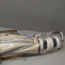 Wellmax WM99100 Series Folding Shopping Cart with Wheels, Grocery Cart with Removable Canvas with Cover, Lightweight Utility Cart for Groceries and Laundry - Holds up to 120 lbs (White)