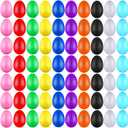 100 Pieces Egg Shakers Bulk Musical Instruments Percussion Maracas Egg for Kids Toys Plastic Shaker for Learning DIY Painting, Classroom Music, Rhythm(10 Color)