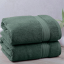 100% HydroCotton | Includes: 2 Luxury Bath Towels | Quality, Ultra Soft Towel Set | (Green)
