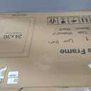 24x36 Picture Frame, Natural Solid Oak Wood, Displays 20x30 with Mat or 24x36 Without Mat, Tempered Real Glass, Rounded Corner Wooden Photo Frames for Wall Mounting