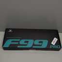 AULA F99 Pro Wireless Mechanical Keyboard-Silent Version, BT5.0/2.4GHz/USB-C Hot Swappable Custom Keyboard, Gasket Structure, Pre-lubed Linear Switches RGB Backlit Computer Gaming Keyboards, White