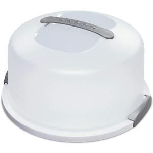 Sterilite 2008004 Cake Server, White (CLEAR, 2)