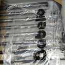 Babelio Baby Gate for Stairs & Doorways, 26-43" W 34" H Extra Tall| No Bottom Bar| Easy Installation| One-handed Operation| Auto-close| Hardware Mount (Drill Needed) Safety Dog/Pet Gate Indoor (Black)