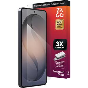 ZAGG Glass+ Samsung Galaxy S26 Ultra Screen Protector - Impact & Shatter Protection, 3x Stronger Tempered Glass, Fingerprint Scanner Compatible, Scratch Resistant, InvisibleShield, Easy Installation