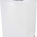 BLACK+DECKER 0.9 Cu. Ft. Portable Washer, 6.6 lb. Capacity Washing Machine for Homes & Apartments, 5 Wash Cycles, Quick Connect Sink Adapter and Drain Hose Included, Transparent Lid, BPWM09W, White