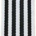 White and Black Grosgrain Stripe Ribbon Striped Trimming Patriotic Ribbon Belt Width 1inch for Clothing Embellishments Christmas Party Supplies 50 Yards (5 White 4 Black)