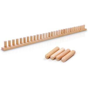 Looma 46" Wooden Loom Frame for DIY Throw Blankets Chunky Knit Blanket Kit  Adjustable Size Hand Knitting Kit  No Needles Required  Beginner-Friendly Yarn Craft for Home Decor & Stress Relief