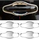 Senzeal ABS Chrome Exterior Door Handle Bowl Cover Trim for Toyota Highlander 2014 2015 2016 2017 2018 2019