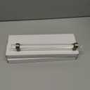 7-1/2 Inch Crystal Glass Drawer Pulls, Chrome Cabinet Pulls Clear Cabinet Handles (192mm, 5 Pack)