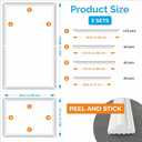 Birdeco Peel and Stick Wall Molding Kit, Pre-Cut Paintable Trim Moulding, Self Adhesive Premade Wainscoting Panels for Accent Wall, Peel and Stick Wall Panels Interior Decor for Living Room Bedroom
