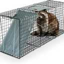 Humane Way Sentinel 32 Inch Live Animal Trap - No Assembly Required - Safe Medium Traps for All Animals - Raccoons, Cats, Groundhogs, Opossums - 32" L x 10.5" W x 12.5" H