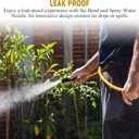 2 Pcs Adjustable Bend and Spray Water Nozzle Hose Nozzle for Watering Plants Heavy Duty, Flexible, Control Water Use and Spray 1 Unit for Garden