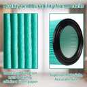 5-Layer VF6000 Replacement Filter for Ridgid 5-20 Gallon Wet Dry Vacuums WD5500 WD0671 WD6425 WD7000 WD1280 WD1851 WD1680 WD1956 RV2400A 1400RV RV2600B, 2 Pack