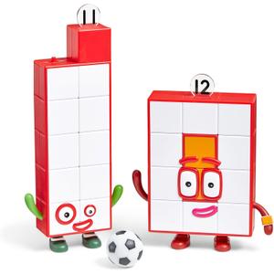 hand2mind Numberblocks Friends Eleven and Twelve Figures, Numbers for Toddlers, Math Toys for Kids 3-5, Small Figurines for Kids, Preschool Learning & Education Toys, Birthday Gifts for Kids