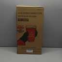 100 Pack 16 oz Christmas Disposable Coffee Cups with Snap-on Lids - for Hot or Cold Drinks, Paper Coffee Cups for Xmas Holiday Table Decorations Party Supplies, 5 Assorted Christmas Styles