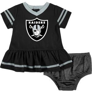 Gerber Girls' NFL Team Jersey Dress and Diaper Cover (18 Months)(Las Vegas Raiders)