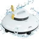 Lydsto Cordless Robotic Pool Cleaner - Automatic Pool Cleaner for Above Ground Pools - Built-in Water Sensor Techn - Dual-Drive Motors, Lasts 50 Mins, Perfect for Inground Flat Pools up to 35 Feet