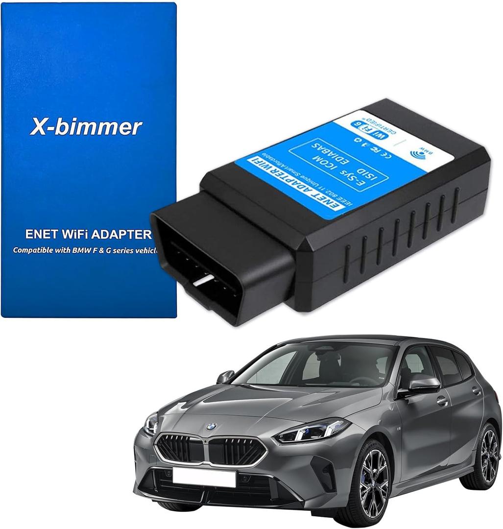 Bootmod3 OBD WIFI Adapter for BMW F/G/I Series, Enet WIFI Adapter Compatible with Bimmer Code, Bimmerlink, Bimmergeeks, MHD, Ethernet to OBD2 Diagnostic  &Coding Tool, Work with iOS, Android, Windows