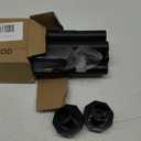 ALLZONE Premium Spring Tension Rod, Shower Curtain Rod, Black, 44-74Inch