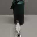 Insulated Water Bottle | Thickened Stainless Steel Vacuum Metal | Portable Sports Half Gallon Large Water Jug for Gym and Hiking with Straw, Carrier Bag, Handle Strap | BPA-Free 64 oz (Advanced Black)