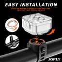 Bike Lights Front and Back Rechargeable USB-C, Waterproof Bike Headlight and Tail Light Set, 6x6 Modes, 60 Hrs Runtime, White + Red