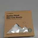 2-Pack Mini Crib Sheets Fitted - 38x26 Pack N Play Sheets for Pack and Play Mattress, Organic Cotton, Soft & Breathable Playard Bedding, Neutral Mini Toddler Bed Cover for Boys, Girls (Elly)