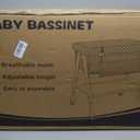 Baby Bassinet, 3-in-1 Baby Bassinets Bedside Sleeper for Newborn with Breathable Mesh, Portable Baby Crib with 4- Adjustable Height, Mattress, Storage Basket & Lockable Wheels, CPSC Grey