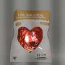 15 PCS Red Heart Balloons, 18 Inch Heart Shaped Balloons Foil with Ribbon, Heart Foil Balloon for Baby Shower, Birthday, Party, Valentines Day Decorations 