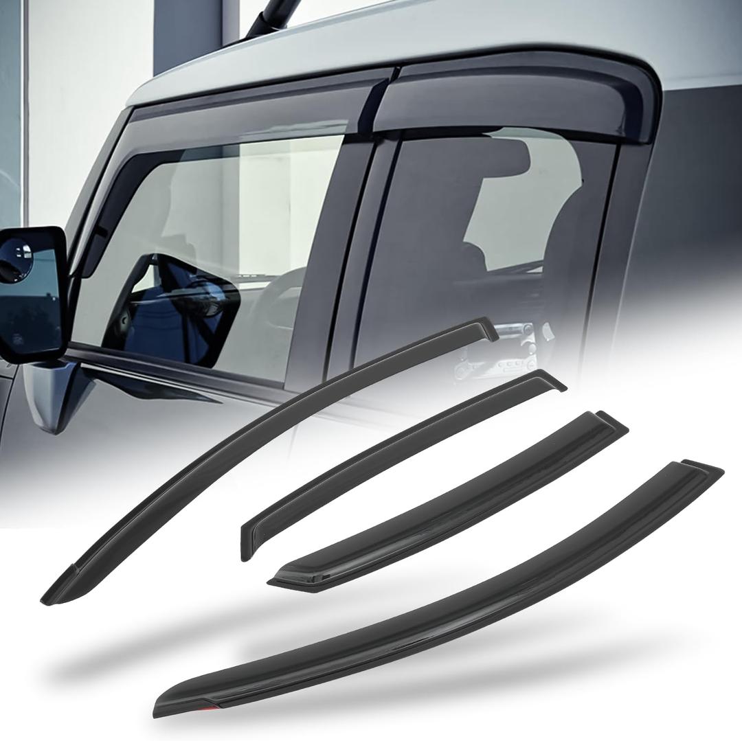 Magshion Car Window Rain Guards Compatible with 07-10 Hyundai Elantra, 4PCs (Tape-On)