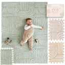 Baby Play Mat  Premium Foam Playmat for Babies & Toddlers, 67" x 48", Neutral Modern Look, Easy-Clean & Non-Toxic, Ideal for Tummy Time, Decor-Friendly Baby Floor Play Mat for Any Room  Co-Toddlery