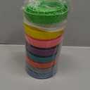 BOOMIBOO [16Pack] Intended For Mason Jar Lids, Wide Mouth & Regular Mouth, Canning Lids, Plastic - Leak-Proof